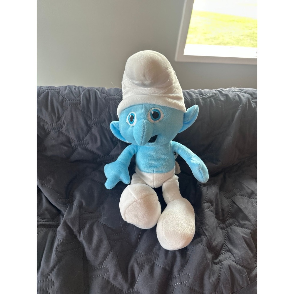 Clumsy Smurf Large Plush Stuffed Animal Toy Kellytoy 14"